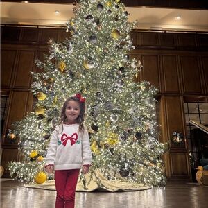 Little English Bow Sweater 4T